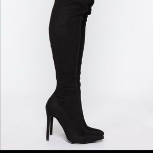 Fashionnova thigh high boots!